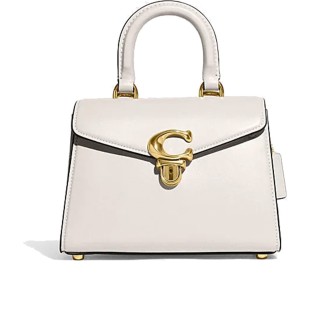 Cow Leather Handbag Shoulder Bag Crossbody Bag Small Size Women S White