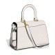 Cow Leather Handbag Shoulder Bag Crossbody Bag Small Size Women S White