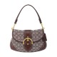 Soho Fabric With Leather Crescent Bag Shoulder Bag Regular Women S Oak Gray