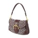 Soho Fabric With Leather Crescent Bag Shoulder Bag Regular Women S Oak Gray