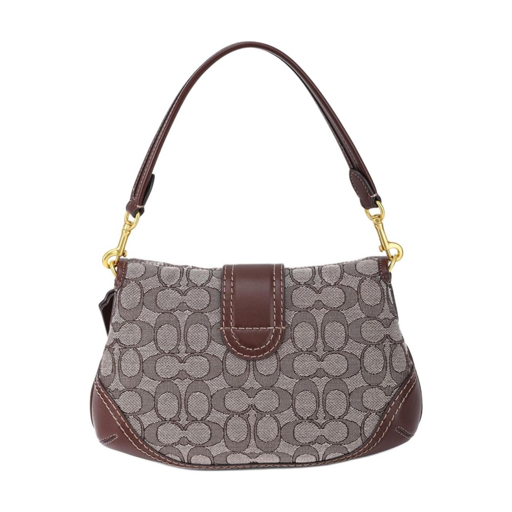 Soho Fabric With Leather Crescent Bag Shoulder Bag Regular Women S Oak Gray