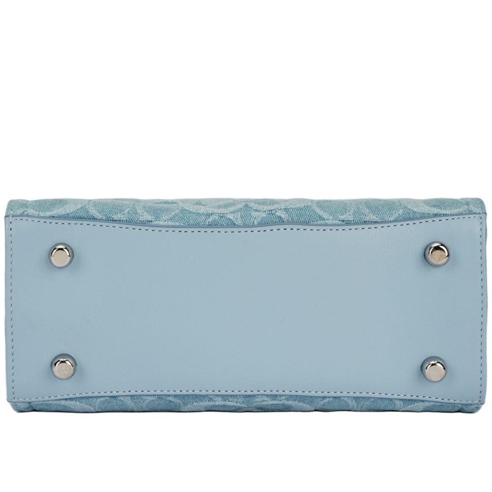 Field Fabric Tote Bag Shopping Bag Shoulder Bag Crossbody Bag Handbag Small Size Women S Blue