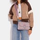 Tabby Denim With Leather Messenger Bag Crossbody Bag Shoulder Bag Women S Pink