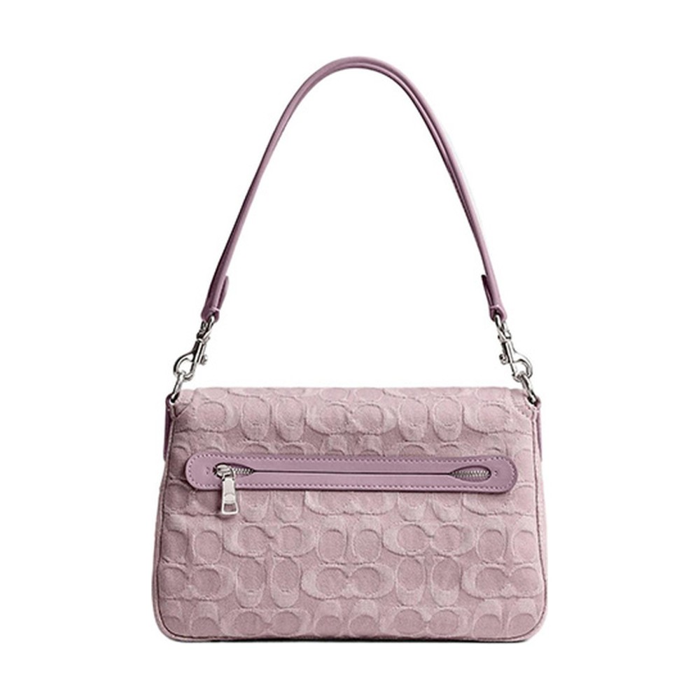 Tabby Denim With Leather Messenger Bag Crossbody Bag Shoulder Bag Women S Pink