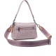 Tabby Denim With Leather Messenger Bag Crossbody Bag Shoulder Bag Women S Pink