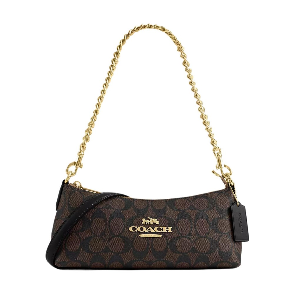 Charlotte Pvc Baguette Bag Handbag Shoulder Bag Women S Gold Brown Black