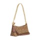 Charlotte Leather Baguette Bag One Shoulder Handbag Medium Women S Brown