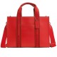 Smith Pebbled Leather Tote Bag Shopping Bag Shoulder Bag Handbag Tubas Women S Miami Red