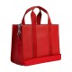 Smith Pebbled Leather Tote Bag Shopping Bag Shoulder Bag Handbag Tubas Women S Miami Red