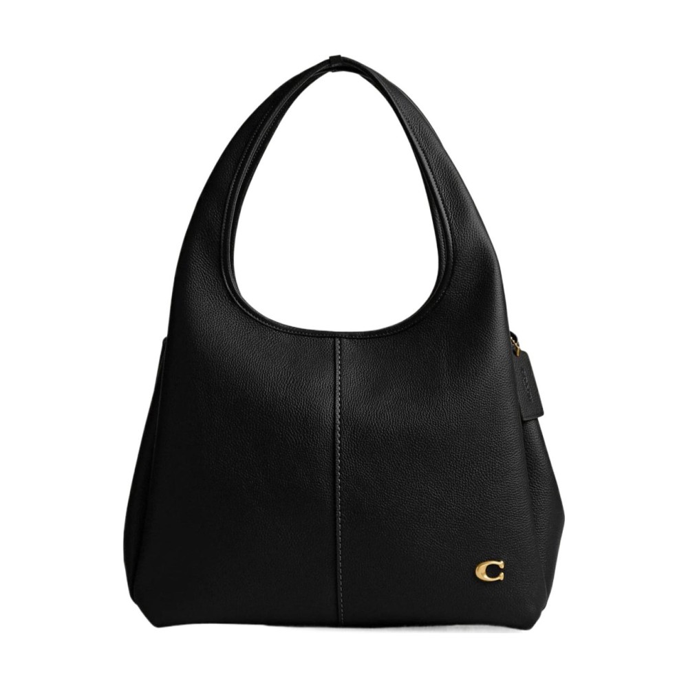 Lana Polished Pebble Leather Handbag Shoulder Bag Women S Black