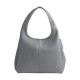 Lana Polished Pebble Leather Handbag Shoulder Bag Tubas Women S Dark Gray
