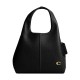 Lana Pebbled Leather One Shoulder Handbag Medium Size Women S Black