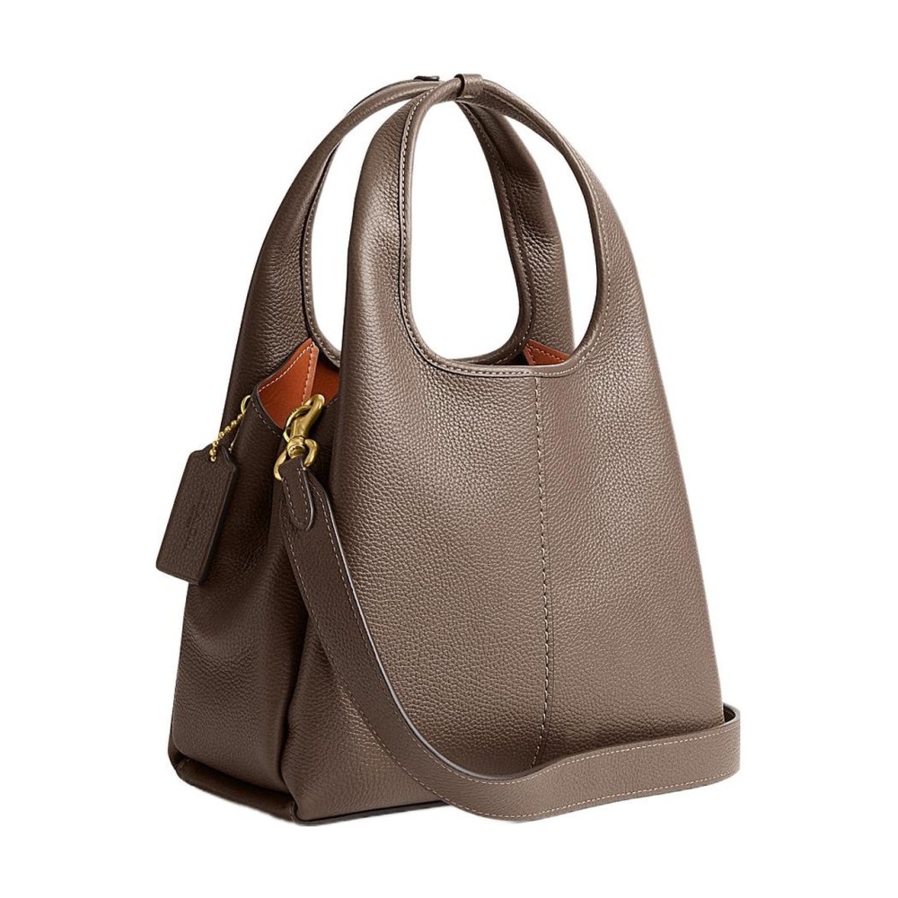 Lana Leather Handbag Shoulder Bag Women S Taupe