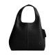 Lana Polished Pebble Leather One Shoulder Handbag Medium Women S Black