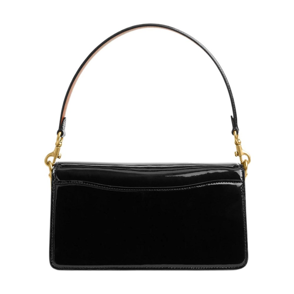 Tabby Patent Leather God Of Wine Bag Handbag Shoulder Bag Medium Size Women S Black