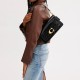 Tabby Patent Leather God Of Wine Bag Handbag Shoulder Bag Medium Size Women S Black