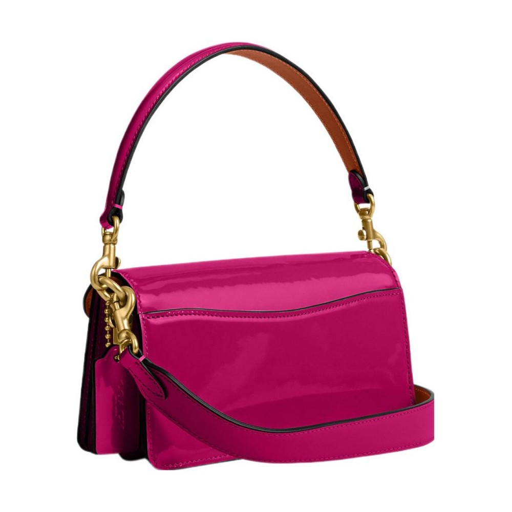 Tabby Patent Leather Messenger Bag Handbag Shoulder Bag Women S Magenta