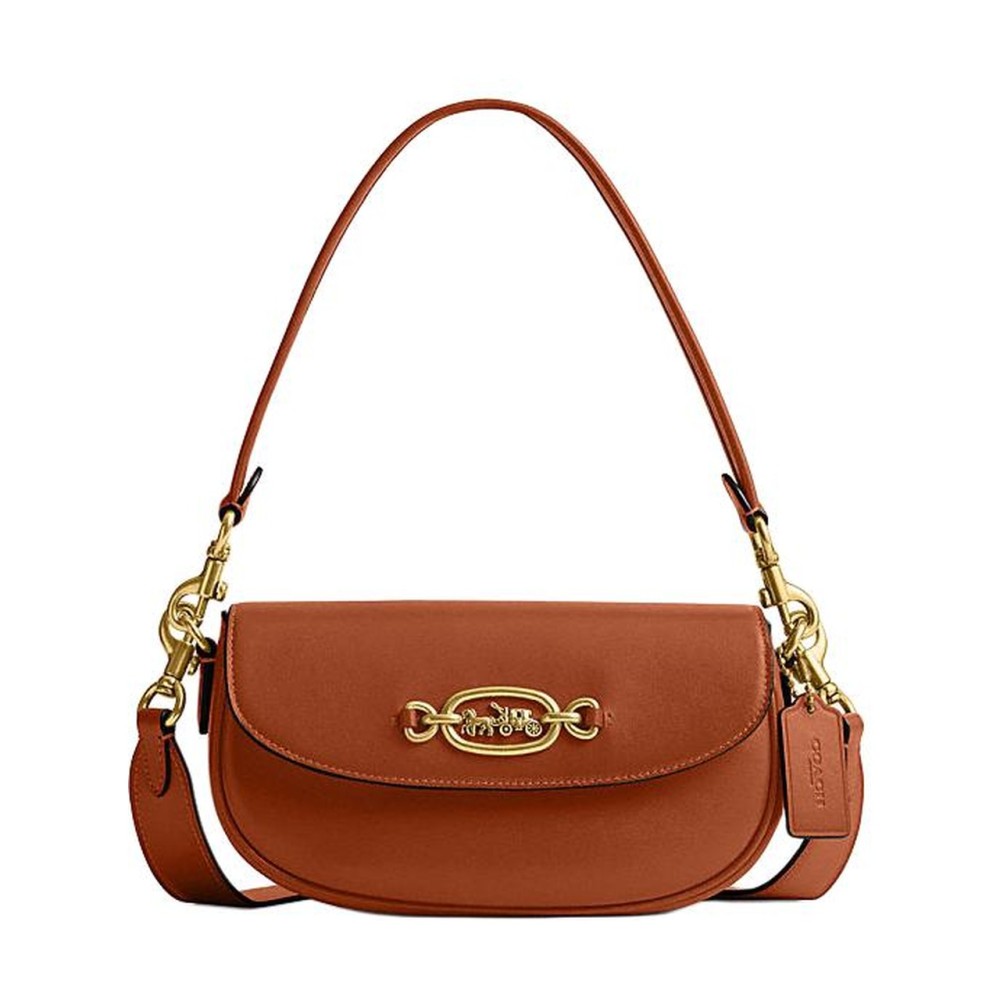 Harley Cow Leather Saddle Bag Handbag Shoulder Bag Women S Brown
