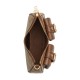 Ashton Canvas With Leather Baguette Bag Shoulder Bag Crossbody Bag Medium Women S Umber
