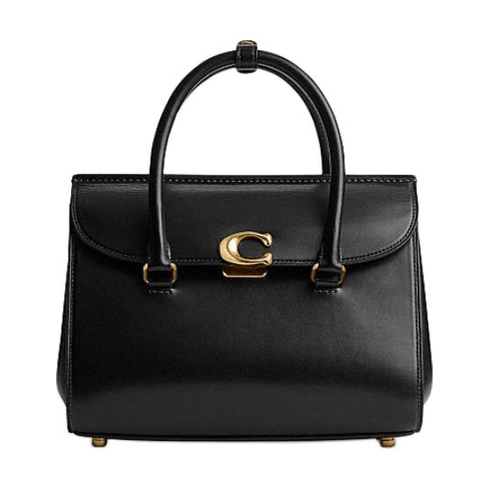 Calfskin Briefcase Handbag Medium Women S Black
