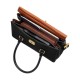 Calfskin Briefcase Handbag Medium Women S Black