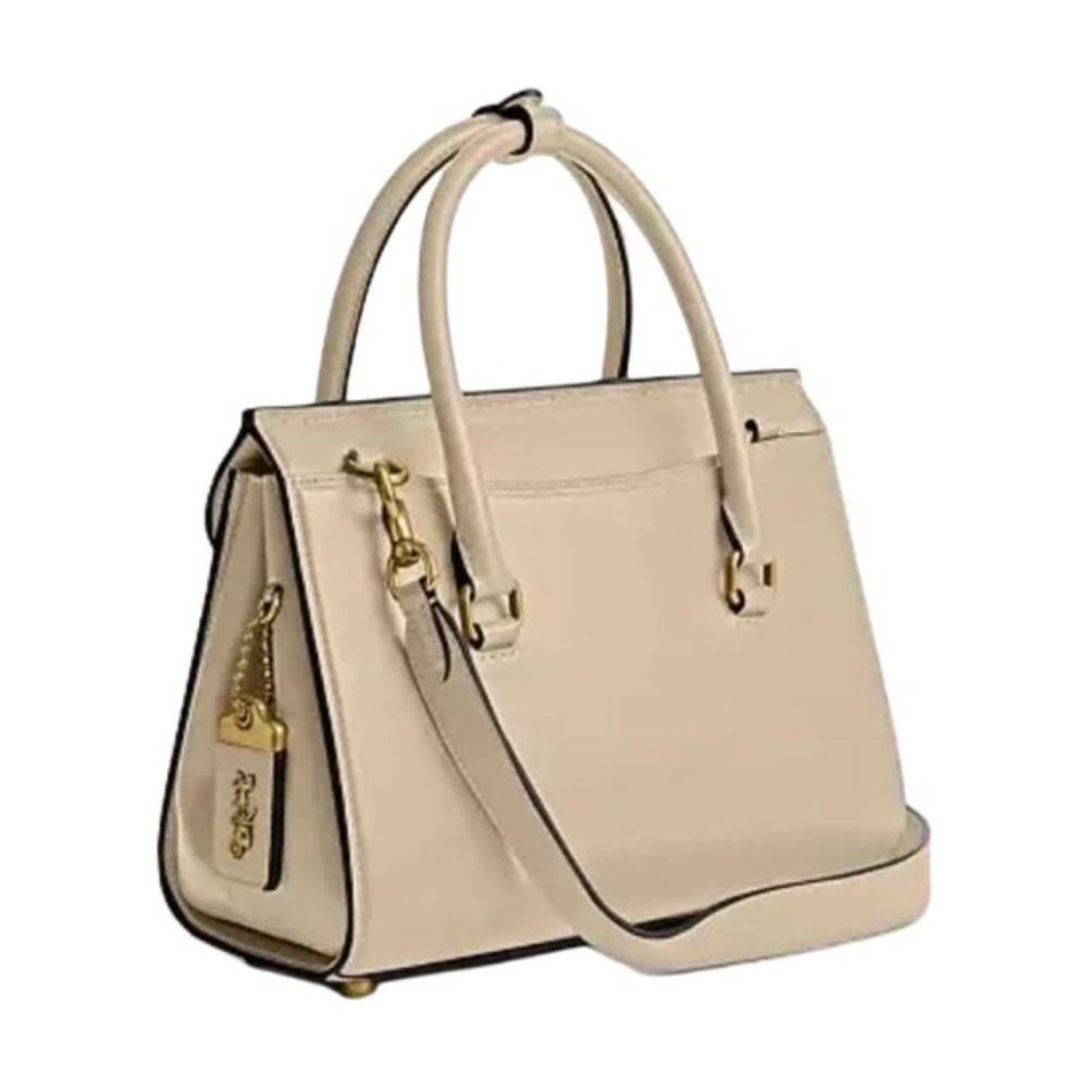 Broome Calfskin Briefcase Handbag Medium Size Women S Ivory