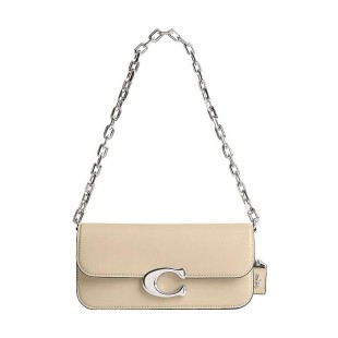 Idol Cow Leather Portable Crossbody Bag Shoulder Bag Women S Ivory