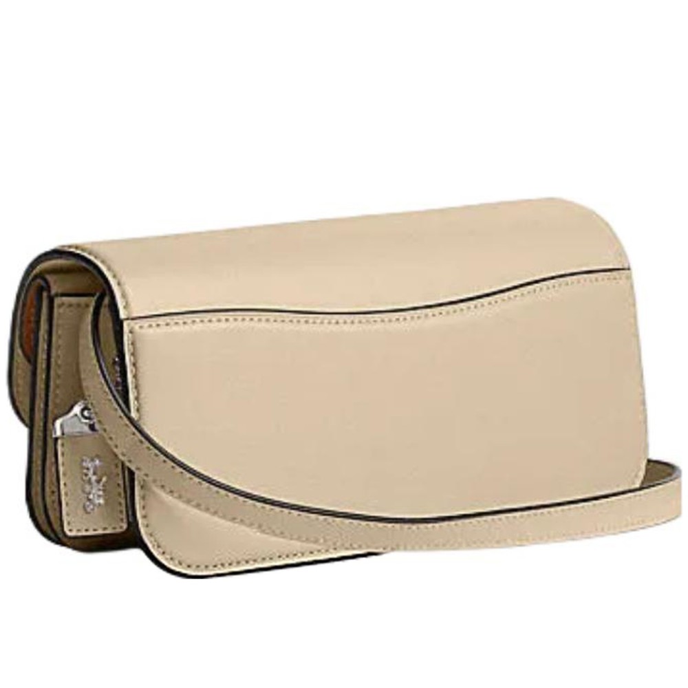 Idol Cow Leather Portable Crossbody Bag Shoulder Bag Women S Ivory