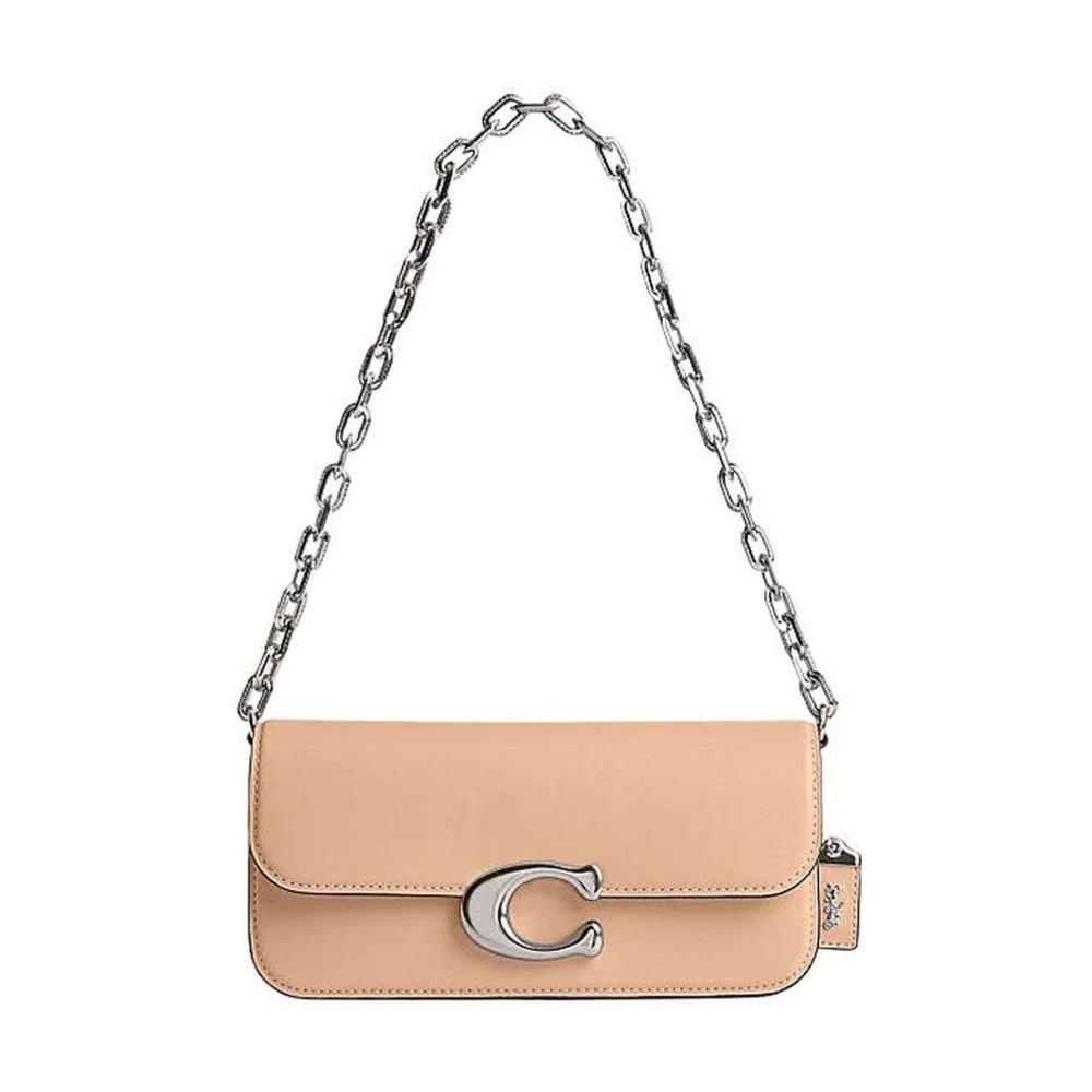 Idol Cow Leather Portable Crossbody Bag Shoulder Bag Women S Nude