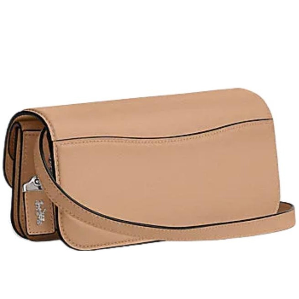 Idol Cow Leather Portable Crossbody Bag Shoulder Bag Women S Nude