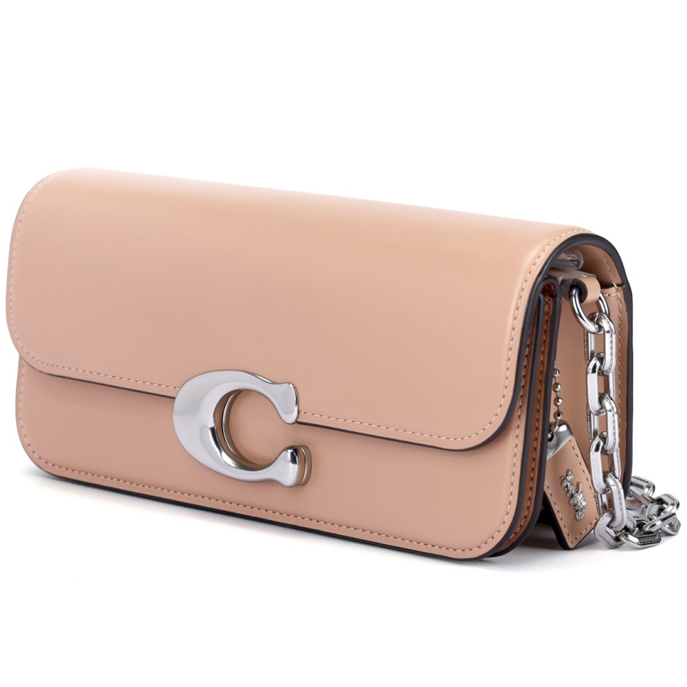 Idol Cow Leather Portable Crossbody Bag Shoulder Bag Women S Nude