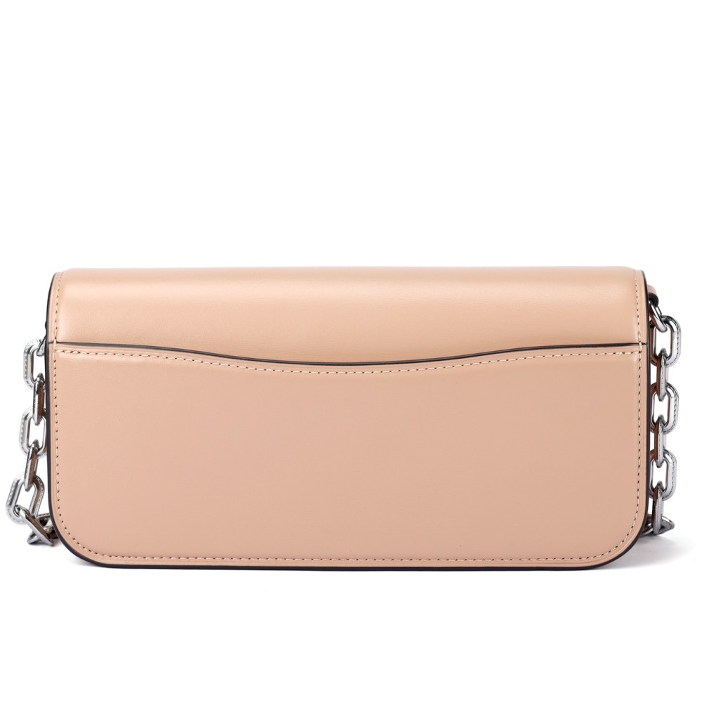 Idol Cow Leather Portable Crossbody Bag Shoulder Bag Women S Nude