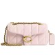 Tabby Leather Shoulder Bag Trumpets Women S Brass Pink