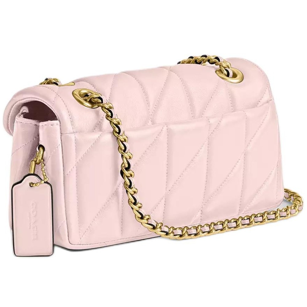 Tabby Leather Shoulder Bag Trumpets Women S Brass Pink