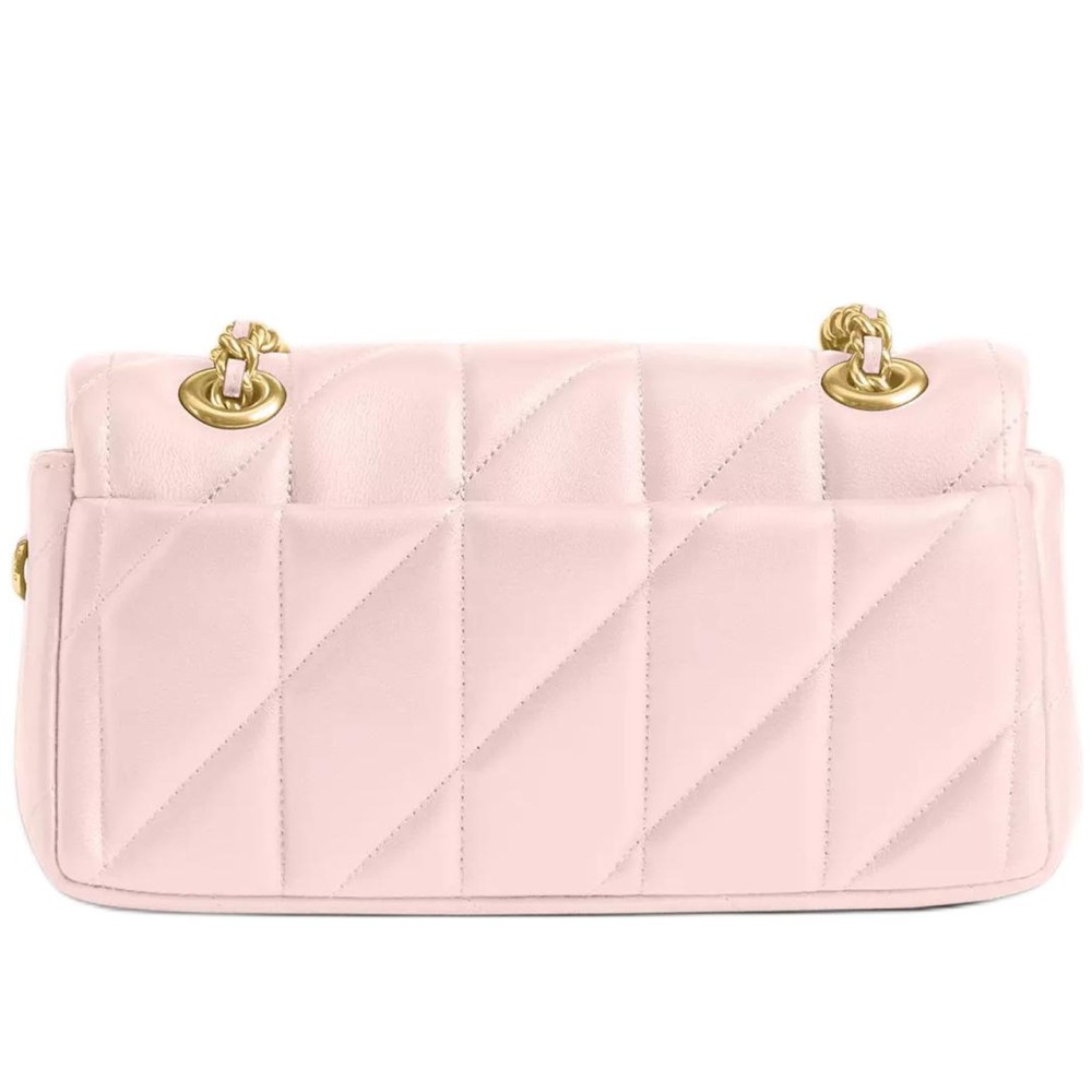 Tabby Leather Shoulder Bag Trumpets Women S Brass Pink