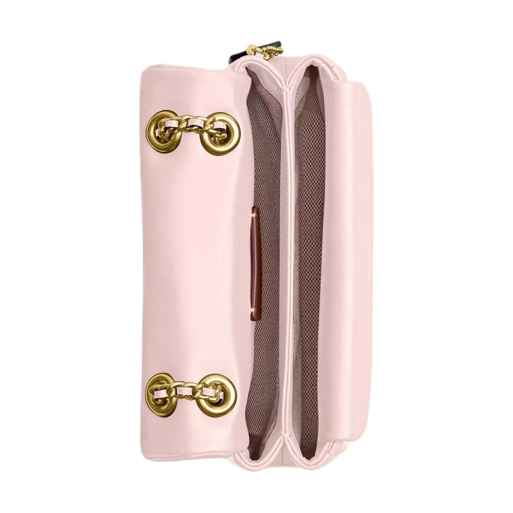 Tabby Leather Shoulder Bag Trumpets Women S Brass Pink