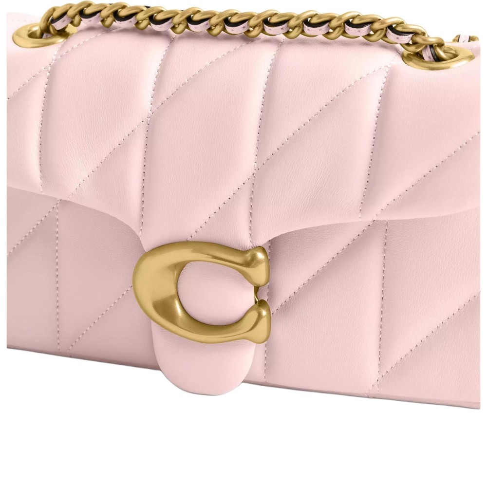 Tabby Leather Shoulder Bag Trumpets Women S Brass Pink