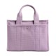 Cargo Canvas With Satin Tote Bag Shopping Bag Shoulder Bag Crossbody Bag Handbag Medium Unisex Light Purple