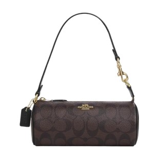 Nolita Artificial Leather Cylinder Handbag Shoulder Bag Medium Women S Dark Khaki Monogram