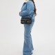 Tabby Cow Leather Shoulder Bag Women S Black