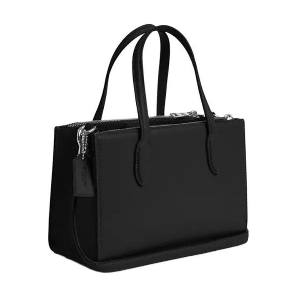 Nina Refined Calfskin Shoulder Bag Crossbody Bag Handbag Medium Women S Black