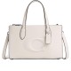 Nina Refined Calfskin Shoulder Bag Crossbody Bag Handbag Medium Women S Silver Chalk