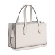 Nina Refined Calfskin Shoulder Bag Crossbody Bag Handbag Medium Women S Silver Chalk