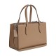 Nina Refined Calfskin Shoulder Bag Crossbody Bag Handbag Medium Women S Silver Taupe