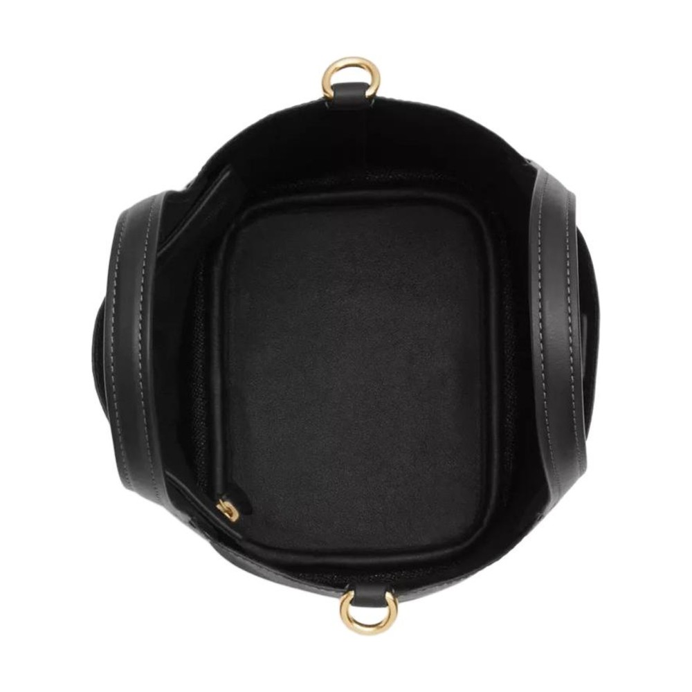 Hanna Iconic Coated Canvas With Smooth Leather Crossbody One Shoulder Handbag Small Women S Gold Brown Black