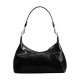 Juliet Glossy Cow Leather Hobo Crossbody Handbag Shoulder Bag Large Size Women S Black