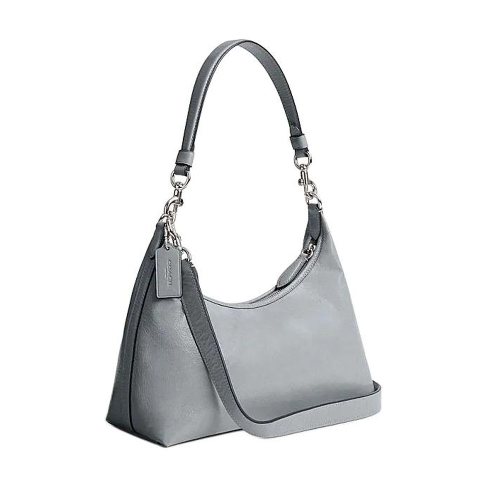 Juliet Cow Leather Portable Crossbody Bag Shoulder Bag Large Women S Gray Blue