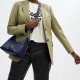 Juliet Cow Leather Portable Crossbody Bag Shoulder Bag Unisex Dark Blue
