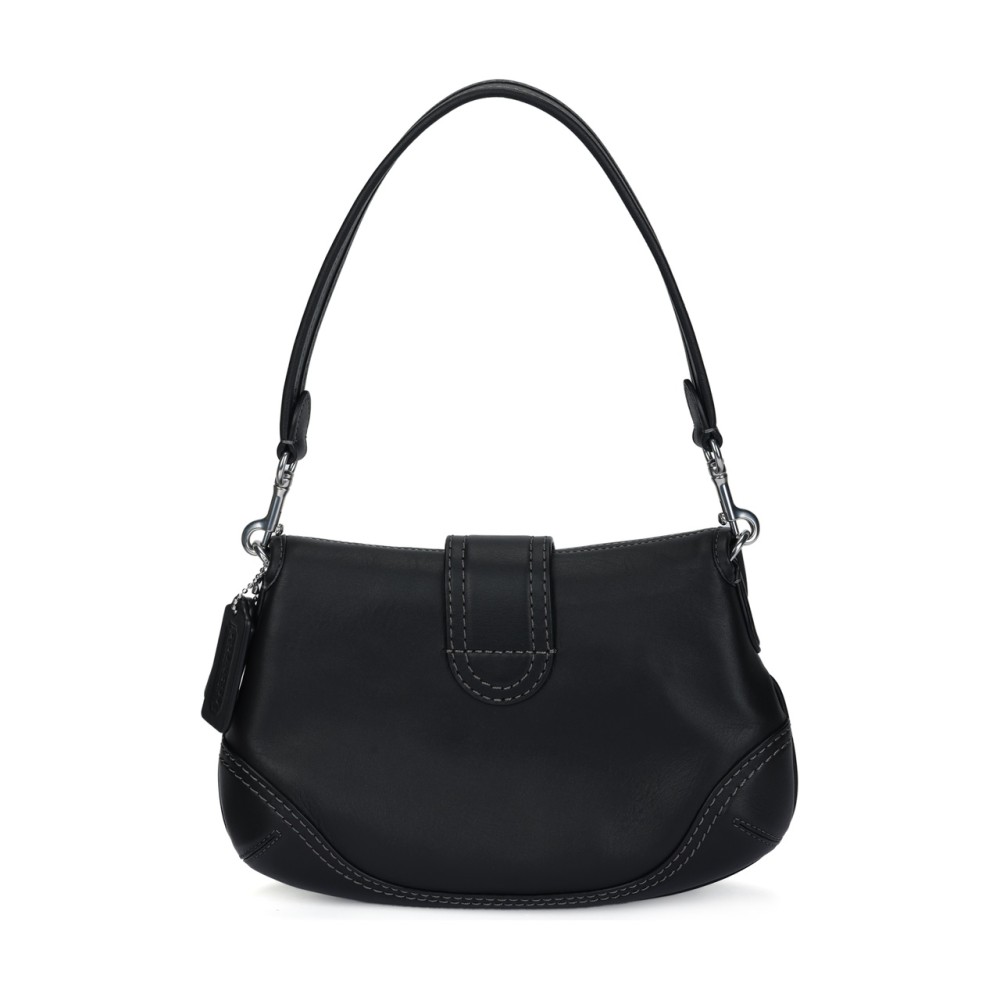 Soho Cow Leather One Shoulder Handbag Medium Women S Black