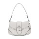 Soho Cow Leather Hobo Bag One Shoulder Handbag Medium Size Women S Pink White